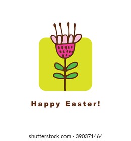 Easter card with copy space