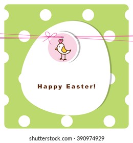 Easter card with copy space