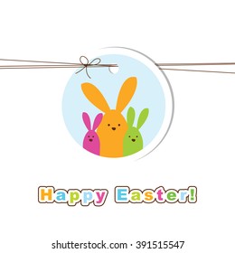 Easter card with copy space