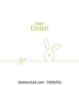 Easter card with copy space