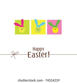 Easter card with copy space