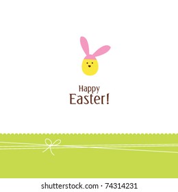 Easter card with copy space