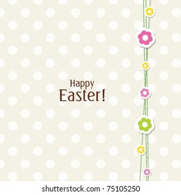 Easter card with copy space