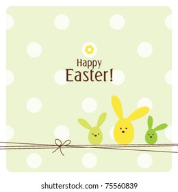 Easter card with copy space