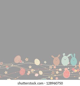 Easter card with copy space. And also includes EPS 8 vector