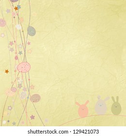 Easter card with copy space. And also includes EPS 8 vector