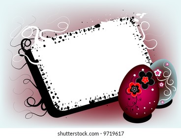 easter card with egg