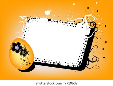 easter card with egg