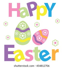 Easter card with egg design