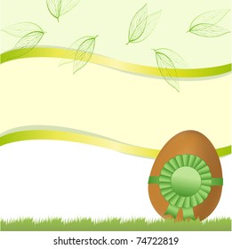 Easter card with egg and tape