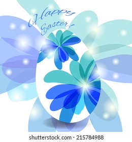  Easter card egg with wishes for a happy Easter for your design
