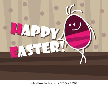 Easter card, funny Easter egg