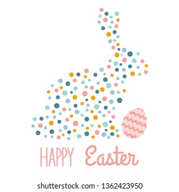 Easter card for Easter holidays. Design concept. Vector illustration