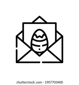 Easter Card Icon Logo Illustration Vector Isolated. Christ and Easter Icon-Set. Suitable for Web Design, Logo, App, and UI. Editable Stroke and Pixel Perfect. EPS 10.