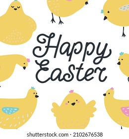 Easter card. Easter card with the inscription.