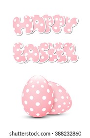 Easter card on white background. Happy easter cards.