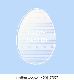 Easter card in pastel colors.Vector illustration.