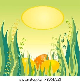 Easter card template with place for your text