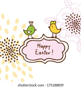 Easter card - unique design for greeting card happy easter card