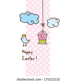 Easter card - unique design for greeting card happy easter card