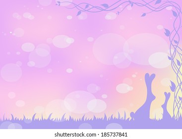 Easter card vector