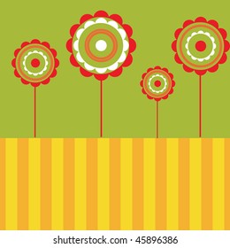 Easter card. Vector.
