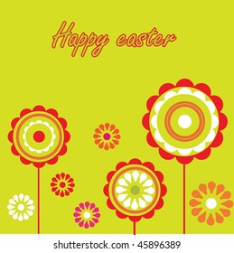 Easter card. Vector.