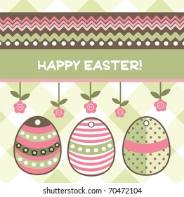 Easter card, vector