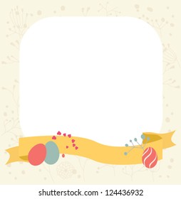 Easter card. Vector element