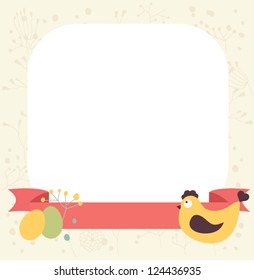 Easter card. Vector element