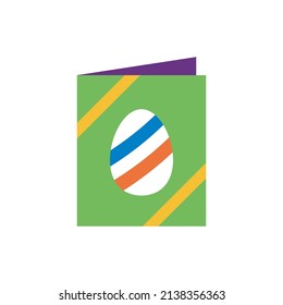 Easter Card vector Flat Icon Design illustration. Easter Symbol on White background EPS 10 File