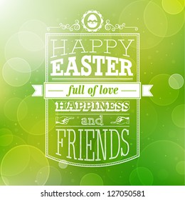 Easter card. Vector illustration.