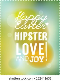 Easter card  Vector illustration