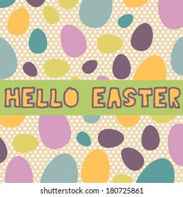 Easter card - Vector illustration