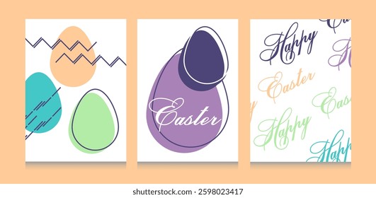 Easter card. Vector illustration of Easter card