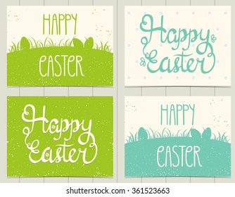 Easter cards with hand-lettering