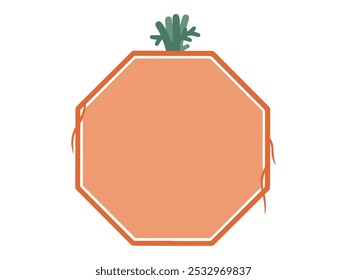 Easter Carrot Border Frame background