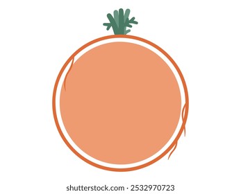 Easter Carrot Border Frame background