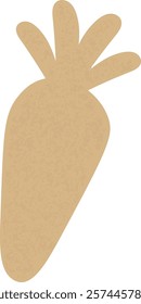 Easter Carrot Price Tag Vector Illustration