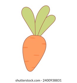 easter carrot vegetable food colored icon element pattern textile background
