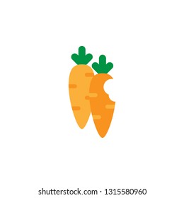 Easter, carrots icon. Element of color easter illustration. Premium quality graphic design icon. Signs and symbols collection icon for websites, web design