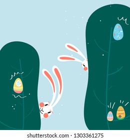 Easter celebration card vector