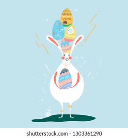Vector de tarjeta de celebración de Pascua
