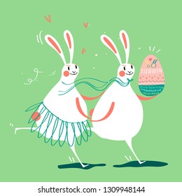Easter celebration card vector