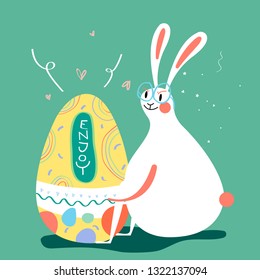 Easter celebration card vector