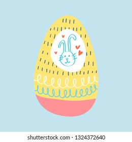 Easter celebration card vector