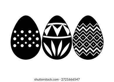 easter celebration egg silhouettes art