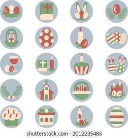 Easter celebration, illustration, vector on a white background.