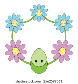 Easter Celebration Vector Illustrations | Festive Graphics on White Background