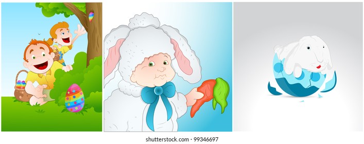 Easter Characters Illustration Design